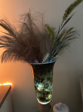 Jarrón cristal copa