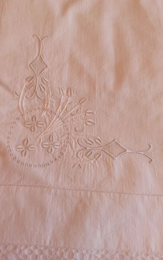 Juego de sabanas Nº61 nuevo con puntilla Camariñas