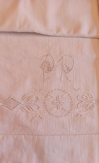 Juego de sabanas Nº61 nuevo con puntilla Camariñas