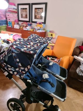Cochecito gemelar bugaboo donkey 2 