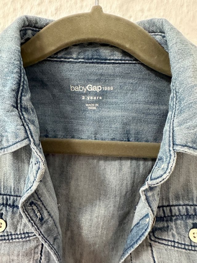 camisa vaquera bebe Gap