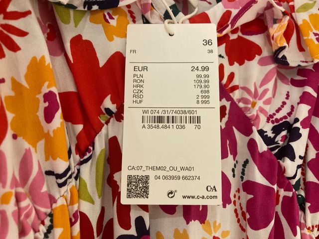 VESTIDO C&A CON ETIQUETA