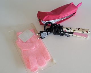 Plancha de pelo de viaje.