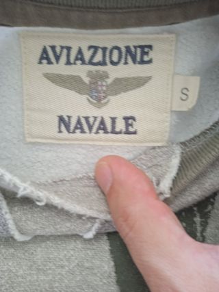 Talla de sudadera de Aviación Naval para taglia S
