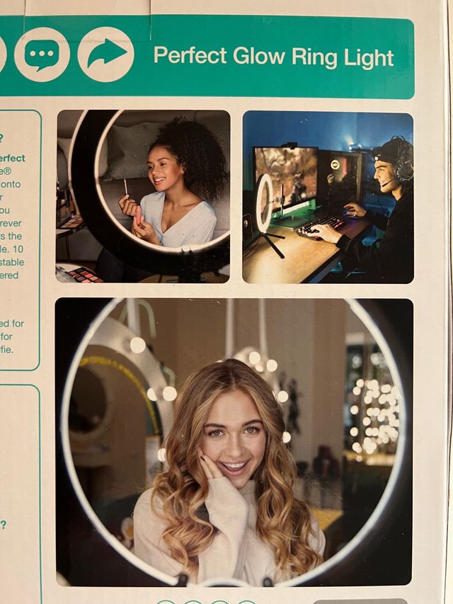 Desktop Ring Light with Extendable Legs