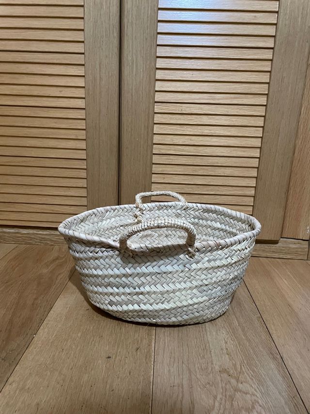 Cesta mimbre ovalada