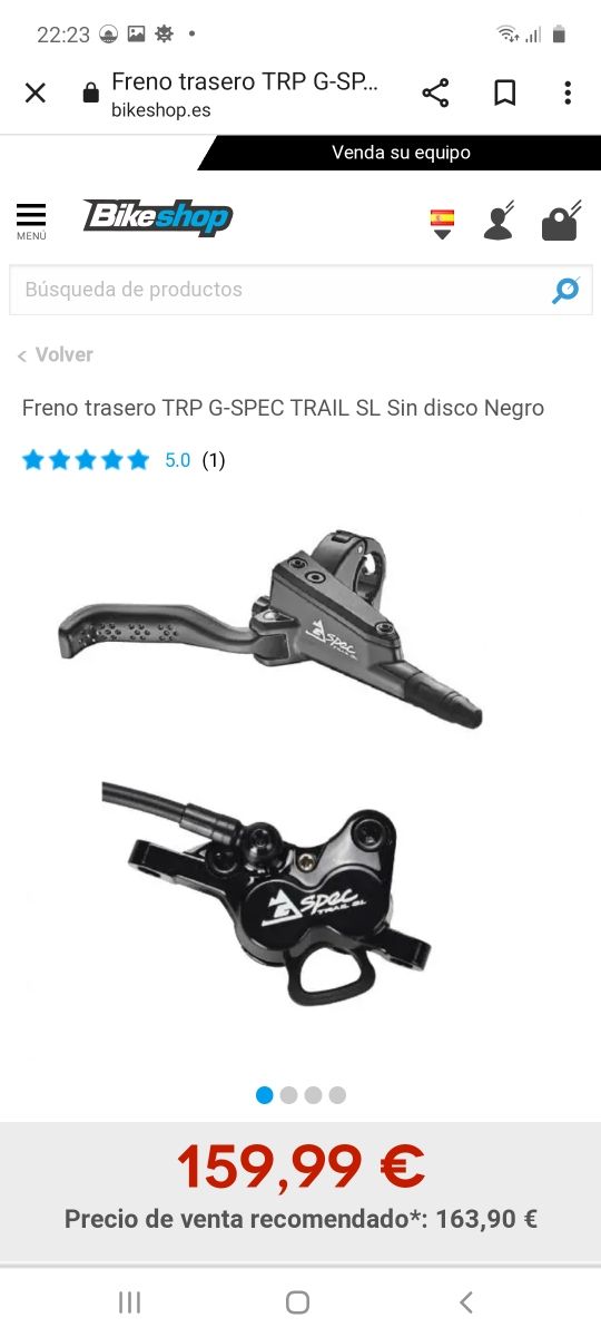 juego Frenos hidrológico spec .carbón