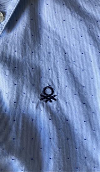 camicia a pois benetton per bambini