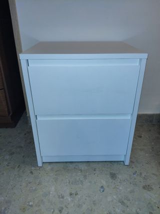 Mueble blanco 2 cajones