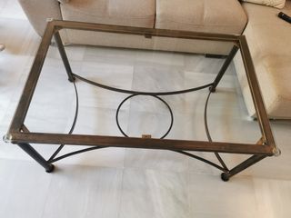 Mesa 2 en 1 cristal y forja Katatori.