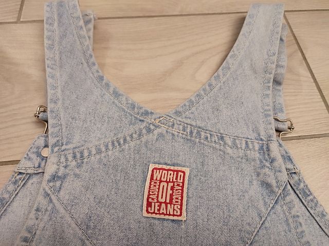 Salopette corta di Jeans "vintage"