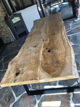 mesa rustica industrial