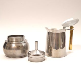 Caffettiera vintage italiana caffè Kitty oro 24kt