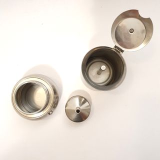 Caffettiera vintage italiana caffè Kitty oro 24kt