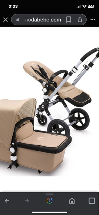 CARRITO  BUGABOO  CAMALEÓN 3 COLOR CAMEL 