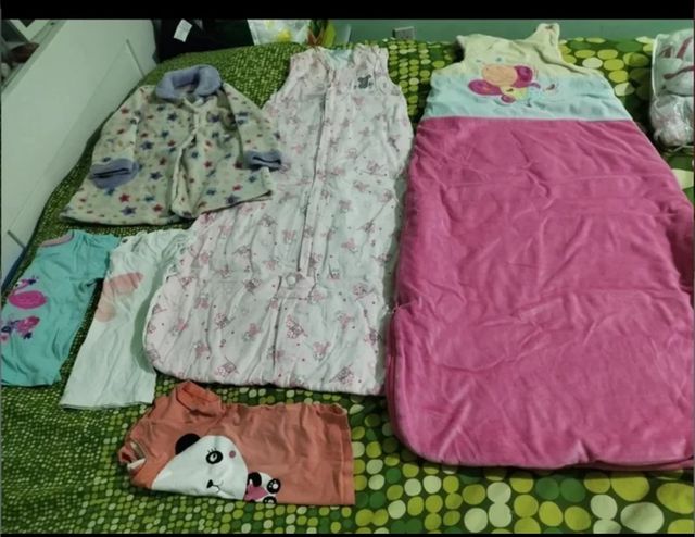 Lote sacos dormir,bata regalo 6-18 meses