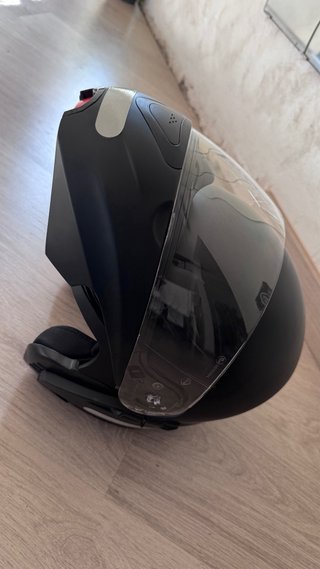 casco moto ride modular / jet negro mate