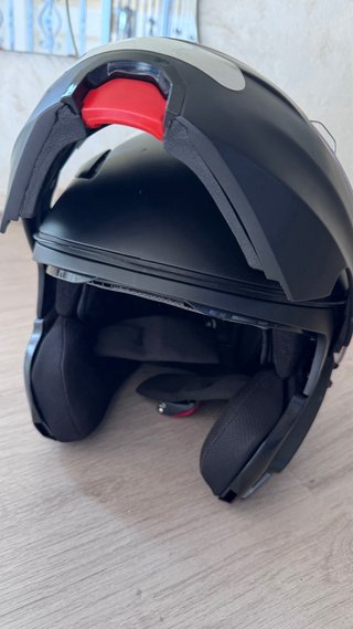 casco moto ride modular / jet negro mate
