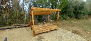 Porche para perro o leña