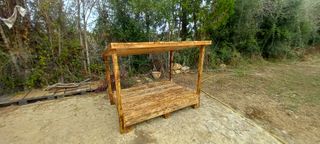 Porche para perro o leña