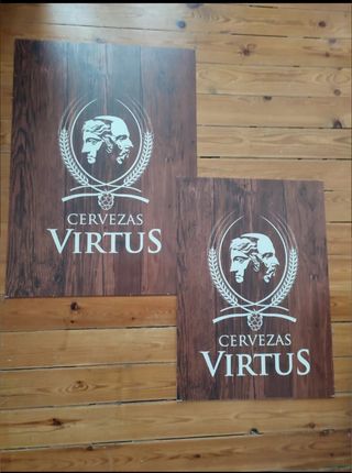 Lote 2 carteles cerveza