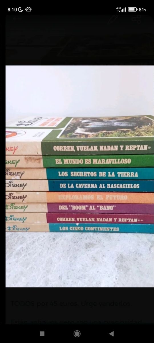 Collezione di libri Disney