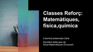 Clases particulares  Matemáticas Física, Barcelona