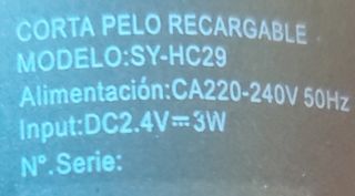 Base carga y accesorios cortapelos sytech