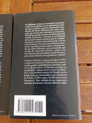 Lote 2 libros El cuarteto de Alejandría , Justine