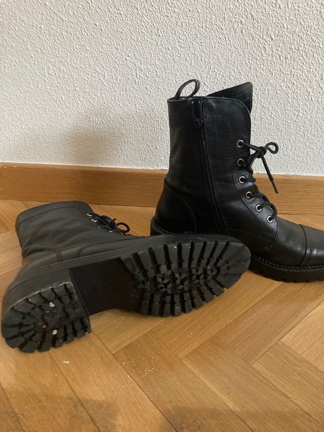 Botas piel Zara
