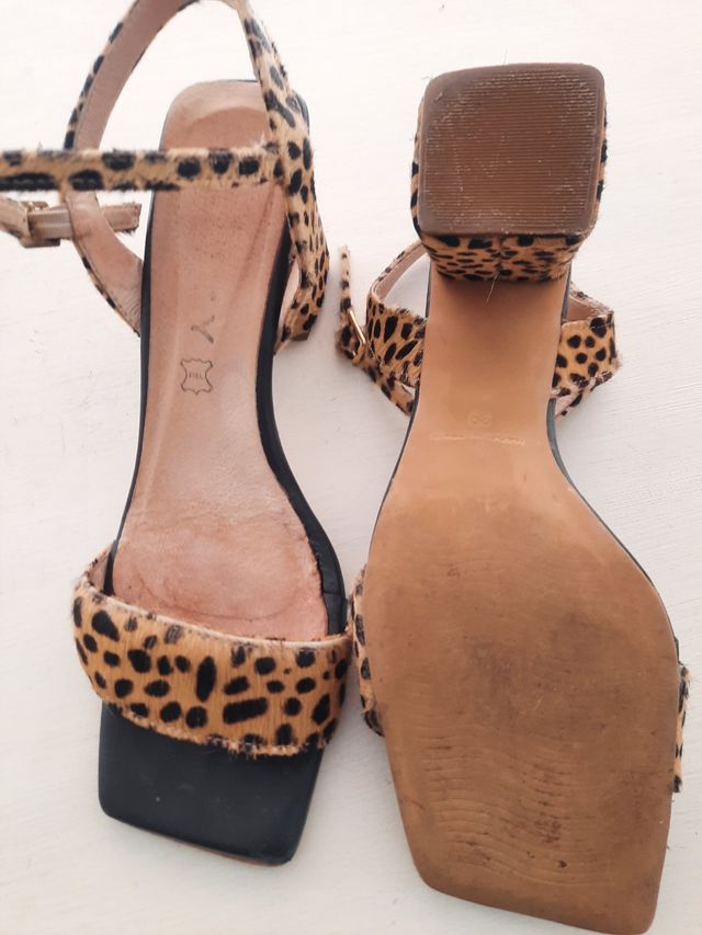 Zapatos piel Vienty leopardo