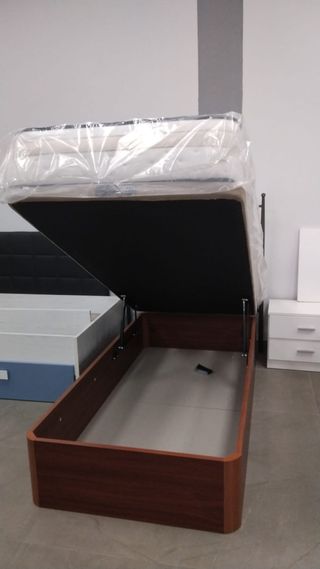 OFERTON CANAPÉ NOGAL 90/190 +COLCHÓN VISCOELÁSTICO