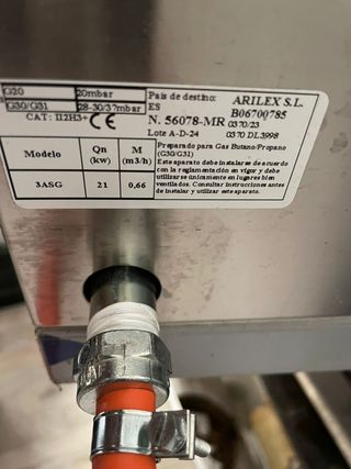 Asador de pollos de gas