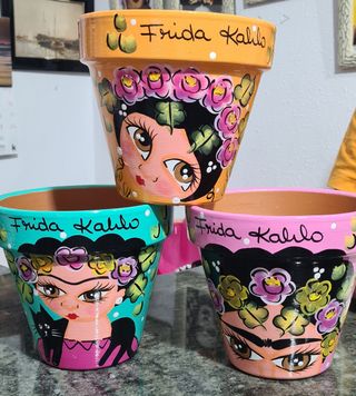 macetas de frida kahlo