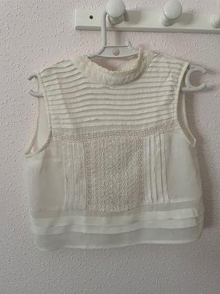 Top blusa beige