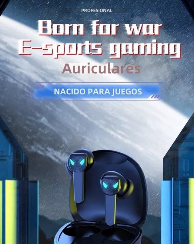 Auriculares inalámbricos Bluetooth para juegos