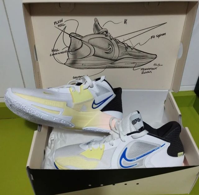 🏀Nike Kyrie low 5 White Game Royal nuevas 