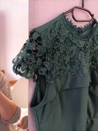 Vestido fiesta verde