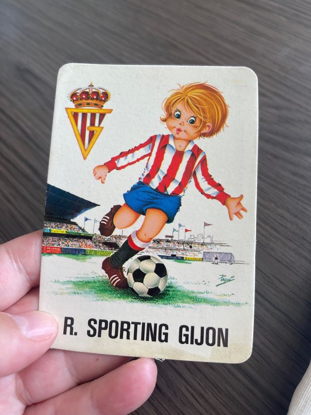 Calendario de bolsillo 1974 Real Sporting de Gijón