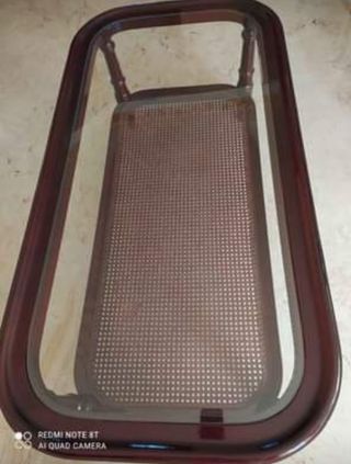 Sala in legno ciliegio-mogano completa