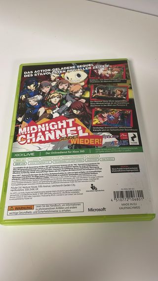 Persona 4 Arena (Alemán) Textos en Ingles Xbox 360