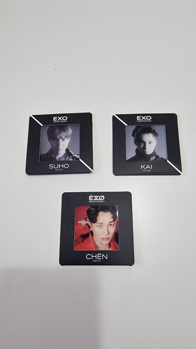 EXO photocards - Suho, Kai y Chen