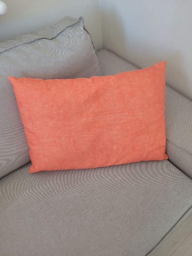 Cojín rectangular naranja
