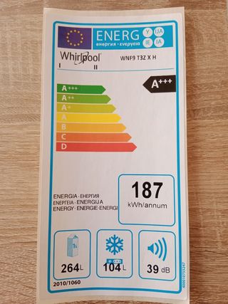 Whirlpool WNF9T3ZXH botellero puerta