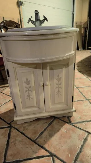 Mueble del baño+espejo+lavabo