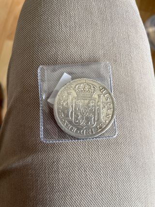 8 reales de plata Carlos IV 1796 Mexico
