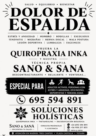 Ajuste Quiropráctico + Masaje Descontracturante