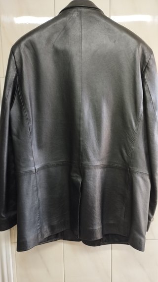 Americana hombre 100% piel color negro