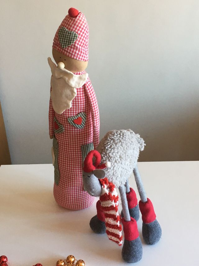 Ovejitas y Papa Noel Navidad