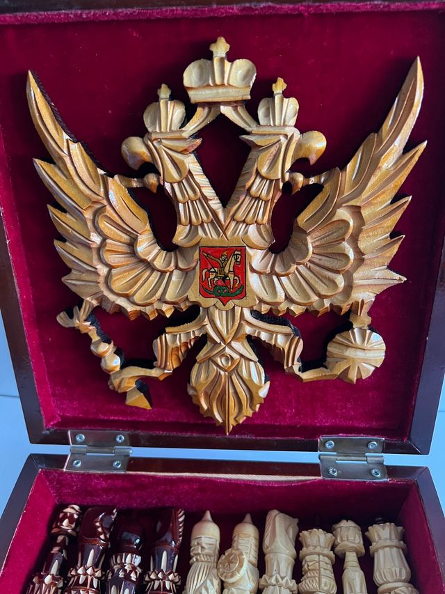 Ajedrez artesanal madera